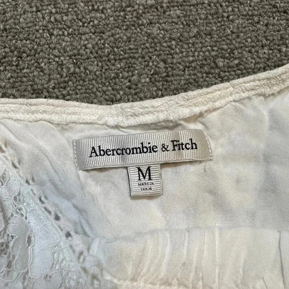 Abercrombie & Fitch Women's White Lace Mini Dress Size Medium - Picture 5 of 7